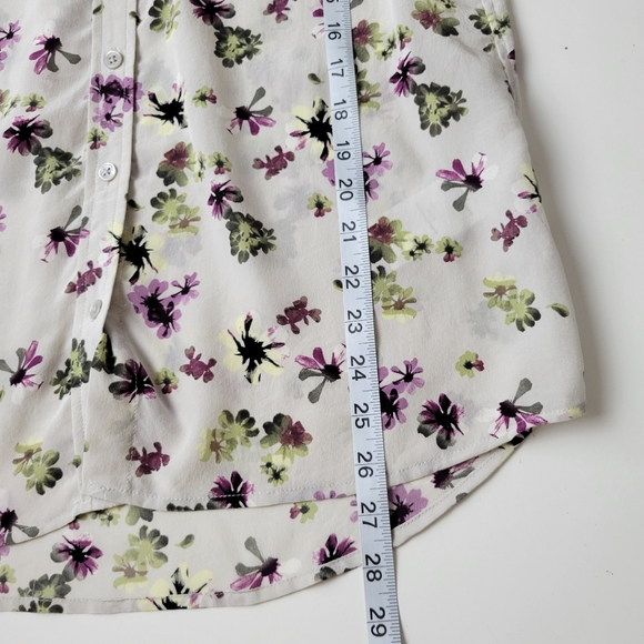 Equipment Femme Sleeveless Floral Silk Blouse S - Picture 10 of 11